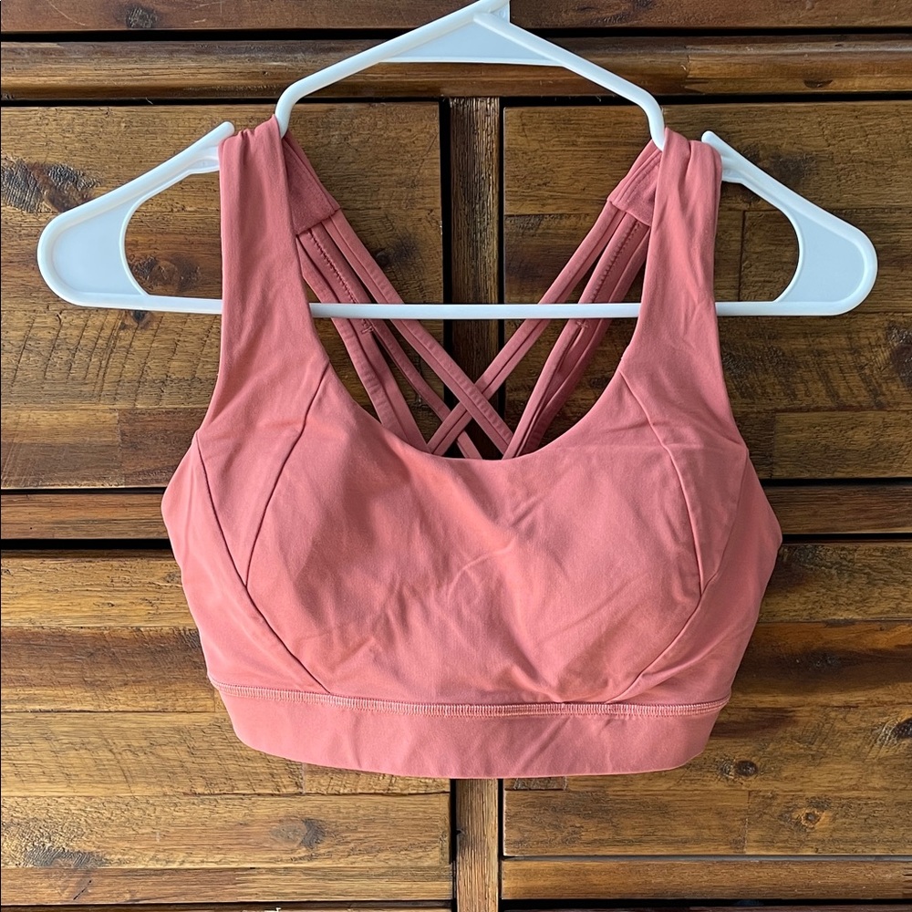 Lululemon Athletica Coral Strappy Sports Bra